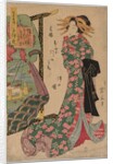 Courtesan Beside Kimono Rack, 1787-1867 by Kikugawa Eizan