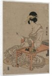 Courtesan Seated at a Writing Table, c. late 1790s by Utagawa Toyohiro