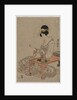 Courtesan Seated at a Writing Table, c. late 1790s by Utagawa Toyohiro
