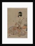 Courtesan Seated at a Writing Table, c. late 1790s by Utagawa Toyohiro