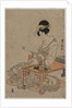 Courtesan Seated at a Writing Table, c. late 1790s by Utagawa Toyohiro