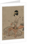 Courtesan Seated at a Writing Table, c. late 1790s by Utagawa Toyohiro