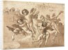 Cupid in the Clouds with Attendant Cherubs, 1757 or after by Giovanni Domenico Tiepolo