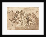 Cupid in the Clouds with Attendant Cherubs, 1757 or after by Giovanni Domenico Tiepolo
