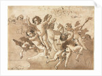 Cupid in the Clouds with Attendant Cherubs, 1757 or after by Giovanni Domenico Tiepolo