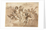 Cupid in the Clouds with Attendant Cherubs, 1757 or after by Giovanni Domenico Tiepolo
