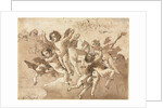 Cupid in the Clouds with Attendant Cherubs, 1757 or after by Giovanni Domenico Tiepolo