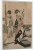 Daimio and his Retinue Crossing a Stream in Plain Near Fuji, 1753-1806 by Kitagawa Utamaro