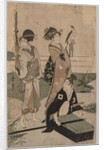 Daimio and his Retinue Crossing a Stream in Plain Near Fuji, 1753-1806 by Kitagawa Utamaro