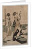 Daimio and his Retinue Crossing a Stream in Plain Near Fuji, 1753-1806 by Kitagawa Utamaro