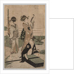 Daimio and his Retinue Crossing a Stream in Plain Near Fuji, 1753-1806 by Kitagawa Utamaro