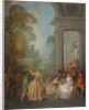Dancers in a Pavilion, 1720s by Jean-Baptiste Pater