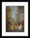 Dancers in a Pavilion, 1720s by Jean-Baptiste Pater