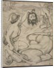 David and Goliath, Cartoon for Stained Glass Window at Jesus College, Cambridge, 1872 by Ford Madox Brown