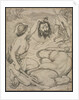 David and Goliath, Cartoon for Stained Glass Window at Jesus College, Cambridge, 1872 by Ford Madox Brown