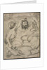 David and Goliath, Cartoon for Stained Glass Window at Jesus College, Cambridge, 1872 by Ford Madox Brown