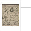 David and Goliath, Cartoon for Stained Glass Window at Jesus College, Cambridge, 1872 by Ford Madox Brown