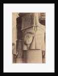 Dendera, Interior of the Temple, Hathor Capitals, c. 1870s - 1880 by Antonio Beato