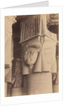 Dendera, Interior of the Temple, Hathor Capitals, c. 1870s - 1880 by Antonio Beato