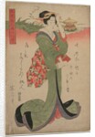 Descending Geese at Katata…, 1810s by Eizan Kikugawa