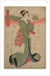 Descending Geese at Katata…, 1810s by Eizan Kikugawa