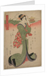Descending Geese at Katata…, 1810s by Eizan Kikugawa
