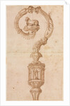 Design for a Crozier, mid 1500s by Luzio Romano