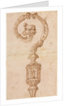 Design for a Crozier, mid 1500s by Luzio Romano