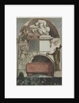Design for a Fresco of an Artist's Tomb in the Certosa of Bologna, c. 1810-1820 by Pietro Fancelli