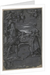 Design for Glass Painting: Man and Woman in Architectural Setting, second half 1500s by Tobias Stimmer (attributed to)
