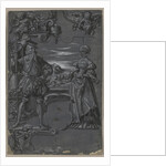 Design for Glass Painting: Man and Woman in Architectural Setting, second half 1500s by Tobias Stimmer (attributed to)