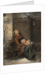 Destitute Dead Mother holding her sleeping Child in Winter, c. 1850 by Octave Tassaert
