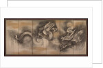 Dragon and Tiger, early to mid-1600s by Soga Nichokuan (attributed to)