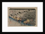 Driving Rain at Shono from the series Fifty-Three Stations of the Tokaido, 1833 by Ando Hiroshige