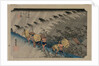 Driving Rain at Shono from the series Fifty-Three Stations of the Tokaido, 1833 by Ando Hiroshige
