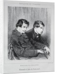 Edmond and Jules de Goncourt, 1853 by Paul Gavarni