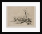 Egypt and Nubia, Volume I: Abyssinian Slaves Resting at Korti-Nubia, 1847 by Louis Haghe