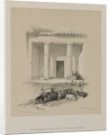 Egypt and Nubia, Volume I: Entrance to the Caves of Beni-Hasan, 1847 by Louis Haghe