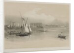 Egypt and Nubia, Volume I: General View of the Ruins of Luxor, From the Nile, 1846 by Louis Haghe