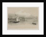 Egypt and Nubia, Volume I: General View of the Ruins of Luxor, From the Nile, 1846 by Louis Haghe