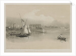 Egypt and Nubia, Volume I: General View of the Ruins of Luxor, From the Nile, 1846 by Louis Haghe