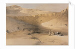 Egypt and Nubia, Volume II: Entrance to the Tombs of the Kings of Thebes, Bab-El-Malouk, 1848 by Louis Haghe