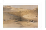 Egypt and Nubia, Volume II: Entrance to the Tombs of the Kings of Thebes, Bab-El-Malouk, 1848 by Louis Haghe