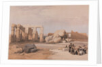 Egypt and Nubia, Volume II: Fragments of the Great Colossi at the Memnonium, Thebes, 1847 by Louis Haghe