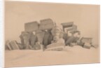 Egypt and Nubia: Volume I - No. 1, No. 2, Remains of the Portico of the Temple of Kom Ombo, 1838 by Louis Haghe