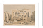 Egypt and Nubia: Volume I - No. 28, Portico of the Temple of Kalabshi, 1838 by Louis Haghe