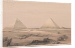 Egypt and Nubia: Volume I - No. 3, Pyramids of Gizeh, 1838 by Louis Haghe