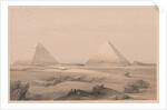 Egypt and Nubia: Volume I - No. 3, Pyramids of Gizeh, 1838 by Louis Haghe