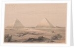 Egypt and Nubia: Volume I - No. 3, Pyramids of Gizeh, 1838 by Louis Haghe