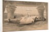 Egypt and Nubia: Volume I - No. 32, View from under the Portico of the Temple of Edfou…, 1838 by Louis Haghe